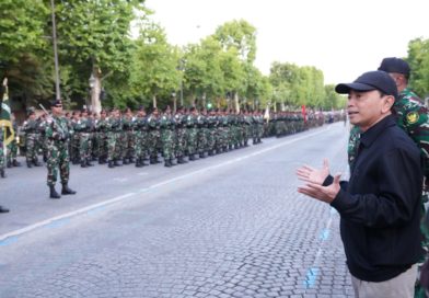 Hari ke-4 Latihan, Dubes RI Bangkitkan Semangat Kontingen Satgas Patriot II Jelang Bastille Day